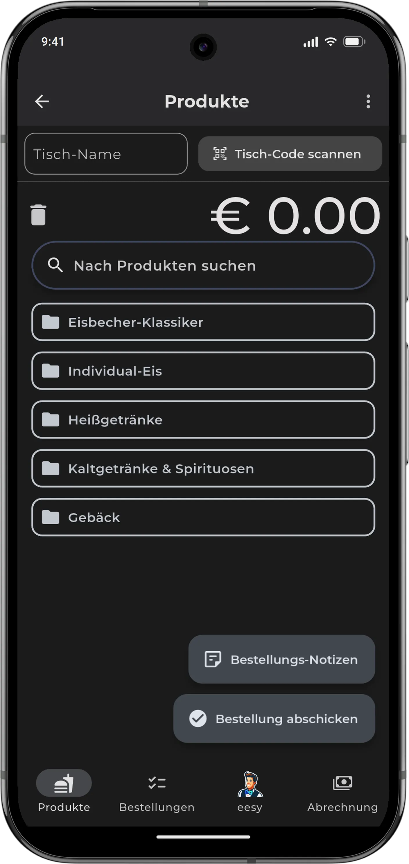 eesy Manager, the point of sale